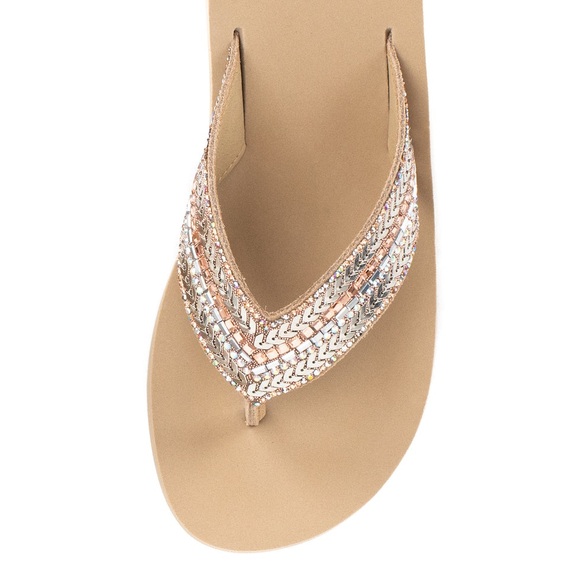 Yellow box Rathlin Flatform Sandal color Taupe medium width - Picture 4 of 5